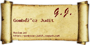 Gombócz Judit névjegykártya